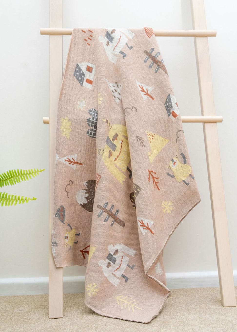 SnugglyBoo Cotton Baby MP Blanket - Natural