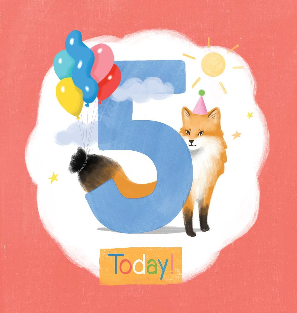 Mini Card - Fox is Five Today