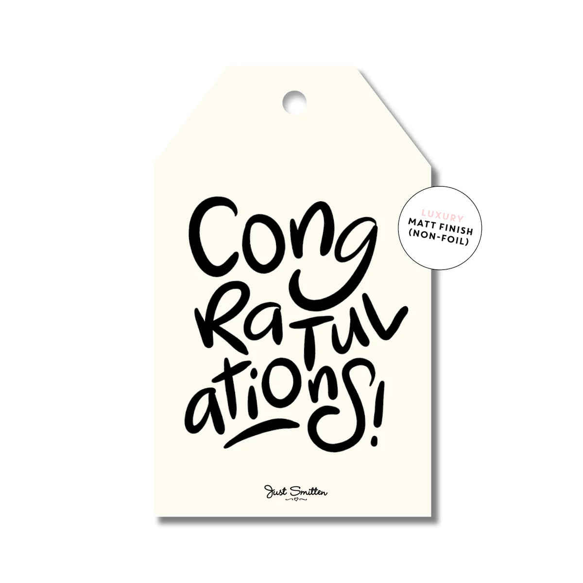 Mill &amp; Hide - Just Smitten - Gift Tag