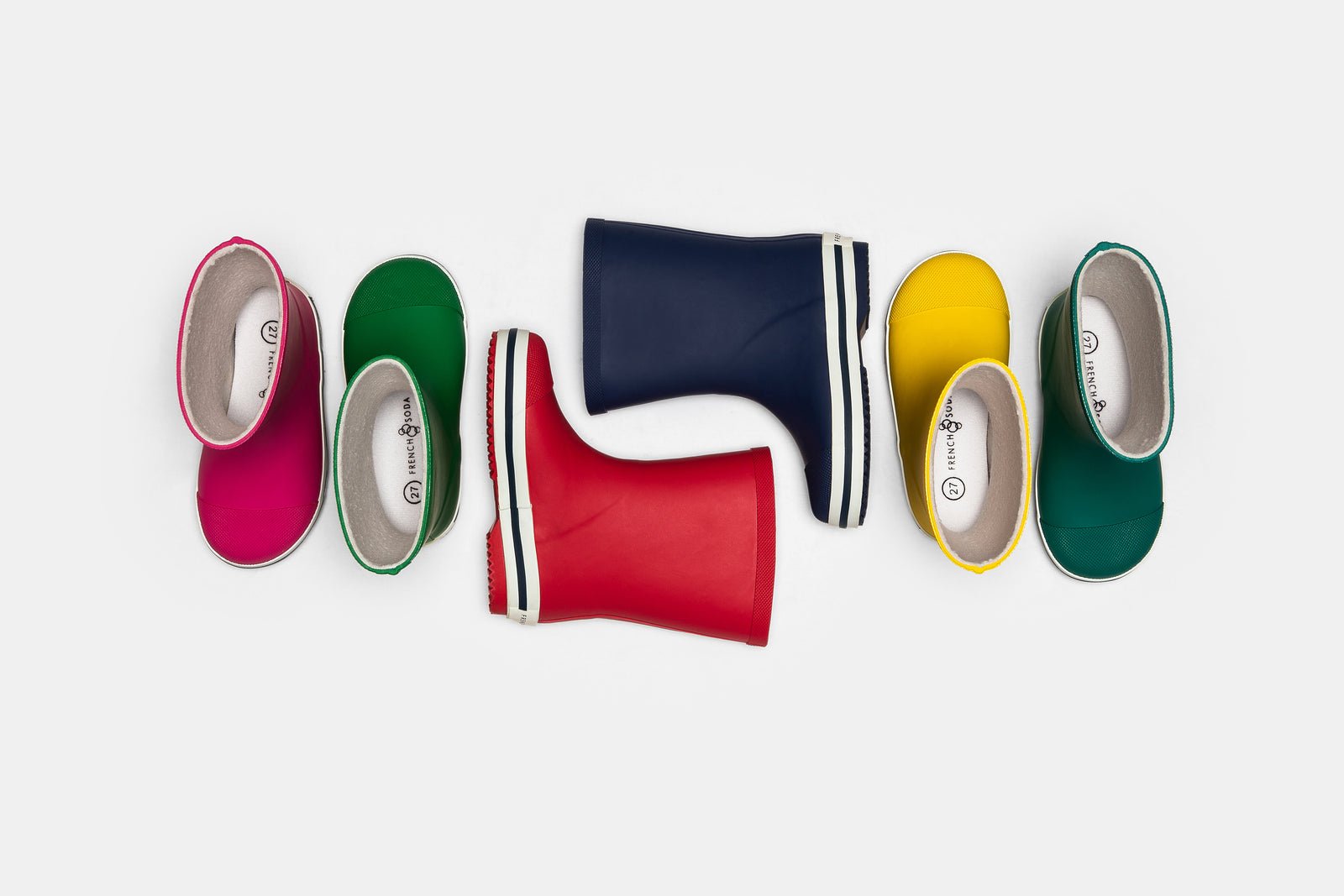 Mill & Hide - French Soda - Kids Rubber Gumboot - Yellow